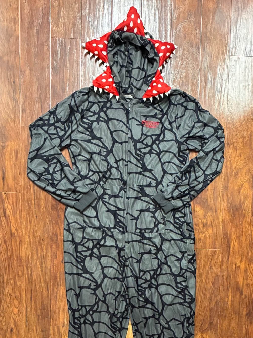Stranger Things Demagorgon Onesie One Piece zip up Pajama Costume